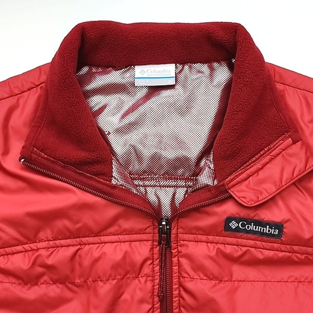 Columbia Women's Classic Fit Omni-Shield Basin Butte Fleece Jacket Red M - Picture 11 of 16